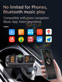 New BC70 Car MP3 Bluetooth Receiver FM Transmitter Atmosphere Light Dual Screen Display PD+QC3.0 Accessories Supplies 1PCS