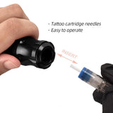 Rotary Tattoo Tool Ergonomic Grip Lightweight Stainless Steel Tattoo Pen Cartridge Machine for Body Art