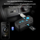 X6 Plus Portable Bluetooth 5.0 Audio Receiver Mini 3.5mm HIFI AUX Stereo  For TV PC Wireless Adapter For Car Speaker Headphones