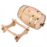 10L Vintage Wood Oak Timber Wine Barrel Dispenser for Whiskey Bourbon Tequila growler Beer Brewing Home Brewing