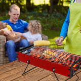 Outdoor Camping BBQ Grill Portable Folding Barbecue Charcoal Grill Patio Garden Party Camping BBQ Tools Camping Equipment