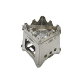 Outdoor Camping Wood Burning Stove Portable Stainless Steel Lightweight Solidified Alcohol Stove Outdoor Cooking Picnic