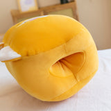 30x25cm Cute Cartoon Dinosaur Hand Warmers Soft Plush Toy Lying Down Pillow Winter Thickening Warm Supplies Plush Hand Warmer