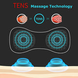 Portable 6 Modes Electric Cervical Spine Mini Massage Patch Vibration Muscle Relaxation Shoulder Neck Massager Rechargeable