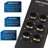 High quality Audio AC Power Conditioner Purifier 6 Hold EU Socket Aluminum Power Filter