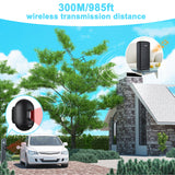 DW9 Wireless Driveway Security Alarm Waterproof PIR Motion Detector Garage Welcome Burglar Alarm Secure System Patrol