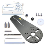 NEW Circle Cutting Jig for Bosch Makita Electric Hand Trimmer Wood Router Woodworking Milling Circle Milling Groove
