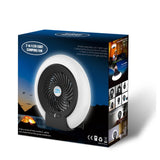 2021 New Camping Fan with Light Portable Tent Lantern Fan USB Rechargeable Hanging Lamp