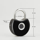 Waterproof Smart Padlock Tuya Bluetooth Mini Portable Biometric Fingerprint Padlock With USB Keys Anti-theft Cabinet Door Lock