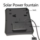 1PC LED Pump Decoration Drifting Solar Power Small Size Pool Pump for Bird Bath Garden Fish Tank Pond Use