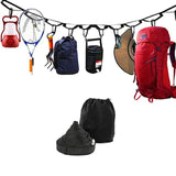 2021 New  Hammock&Tent Organizer 150 LBS Camping Fashion Campsite Storage Strap Loop With 19 Carabiner Hooks Tools