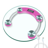 LED Digital Body Scale High Accuracy Weight Scale For Body Weight Health keep Bathroom Scale Round Transparent Scale