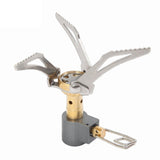 Desert Fox Ultralight Mini Camping Stove Backpacking Stove Foldable Outdoor Compact Titanium Cookware Tools for Picnic, Cookout