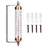 Outdoor Thermometer Wall Thermometer With Bronze Design Stylish Garden Thermometer Suitable For Garage Garden Wall Greenhouse