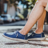 Men's Casual Canvas Shoes Slip on Sneakers Comfort Loafer Deck Shoes Outdoor Fashion Boat Shoes