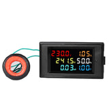LCD Digital Panel Wattmeter Energy Power Meter Voltage Voltmeter Current Ammeter Frequency Indicator AC 220V 380V 100A