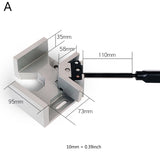 Aluminum 90 Degree Right Angle Clamp Single/Double Handle Woodworking Frame Clip for Framing Photo Clamping Tools