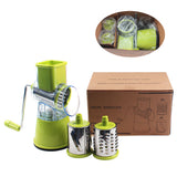 Multifunctional rotating vegetable grater, vegetable cutter, fruit machine, potato cutter, kitchen chopper gadget