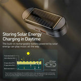 Solar Car Bluetooth-compatible Mp3  Player Rechargeable Car Charger Intelligent Noise Reduction Magnetic Wireless Fm Transmitter