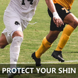 Carbon Fiber Soccer Shin Guards With Carry Case Breathable Professional Hard Shin Pad For Kid,Youth,Adult