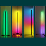 Nordic Modern Simple Remote Control RGB Corner Floor Lamp  for Living Room Bedroom Atmosphere Standing Indoor Light