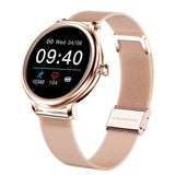 Smart Watch NY33 Fashion Female Smartwatch Stainless Steel Heart Rate Monitor Fitness Tracker Sport For Ladies Girls Women