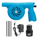Cordless Electric Air Blower Handheld Leaf Blower Dust Collector Sweeper BBQ Grill Fire Bellows Tools with Li-ion Battery