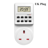 TM03 Digital Timer Switch Socket 24 Hour Cyclic Kitchen Timer Outlet Programmable Timing Socket EU UK AU US BR FR IT TH Plug