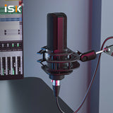 ISK S440 Large Diaphragm Condenser Recording Microphone Shockproof Lossless Sound Quality Studio Mic For Live Broadcast