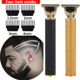 Rechargeable T9 Hair Clipper Professional Baldheaded Electric hair Cordless Shaver Trimmer Men Barber Hair Cutting Machine