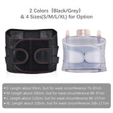 Lumbar Support Belt Adjustable Breathable Back Waist Belt Self-heating Therapy 3pcs Replaceable Pad Sciatica Back Pain Relief