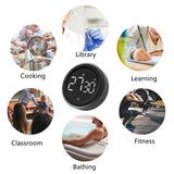 LED Digital  Time Alarm Remind Magnetic Digital Counter Manual Electronic Countdown Timer for Kitchen Cooking Shower Study