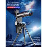 2022.Phone Camera Lens Kit, 28X Telephoto Lens + 20X Macro Lens+ 0.6X Wide Angle Lens + 198° Fisheye Lens