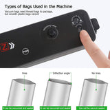 220V/110V Vacuum Sealer Packaging Machine  Household Food Vacuum Sealer Film Sealer Vacuum Packer Including 10Pcs Bags