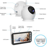 Wireless Baby Monitor w/ Camera Night Vision Nanny Security Babyphone Babies Feeding Electronic Infant Video Surveillance Cam