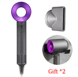 220V Leafless Professional Hair Dryer 1600W High Speed Hairdryer Temeperature Control Salon Dryer Wind Negative Ionic Blow Dryer