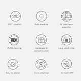 360 Degree Rotate Camera Object Tracking Motion Capture Face Recognition Mobile Phone Live Broadcast PTZ Stand Base
