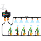 Intelligent Two Outlet Rain Sensor Water Timer Garden Irrigation Automatic Electronic Watering Controller