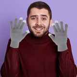 1 Pair USB Warm Gloves USB Heated Gloves Winter Warm Cotton Gloves Electric Gloves Touch Screen Mittens  Hand Warmer
