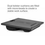 Bed Sofa Laptop Stand 7 Angles Adjustable Dual Microbead Bolster Cushions Multifunction Notebook Lapdesk Tablet Tray