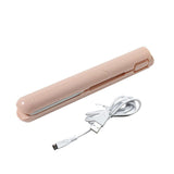 2 in 1 Mini Curling Iron Corrugate USB Electronic Splint Hair Curler Waves Flat Iron Straightening Clip Hairdressing Styling Too