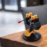 Miniature Bench Vise Premium Stable Clamping Wide Application Technical Workbench Vise Rotary Hand Drill Suction Cup Fixed Frame