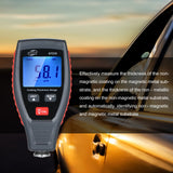 BENETECH GT235 LCD Coating Thickness Gauge Paint Thickness Gauge Meter Car Paint Depth Gauge Tester with Pouch Calibration