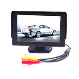 4.3Inch LCD Rearview Monitor Car Rear View Camera Reversing Parking System Kit Waterproof Night Vision Reversing Backup