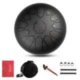 tongue Drum 12 Inch Steel Tongue Drum Set 13 Tune Hand Pan Drum Pad Tank Sticks Carrying Bag Percussion Instruments Accessories