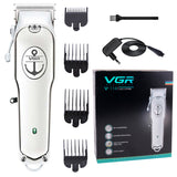 Full Metal Housing Professional Electric Hair Trimmer Barber Hair Clipper Rechargeable Hair Cutting Machine Cordless Haircut