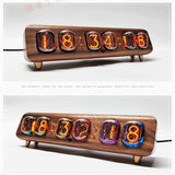 IN12 Glow Digital Tube Clock Mobile Phone Bluetooth Control Glow Light Electronic Station Clock True Glow Clock