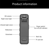 Mini Camera Full HD 1080P Micro Body Camcorder Night Vision DV Video Voice Recorder With 180 Rotating Len Smart Home 80 Cam