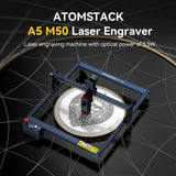 ATOMSTACK A5 M50 Desktop DIY CNC Laser Engraving Cutting Machine with 410x400mm Engraving Area 5.5W Fixed-Focus Ultra-Fine Laser