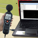 Sound Level Meter with Data Record Function High Accuracy Measuring 30dB-130dB with Backlit Display Compact Professional
